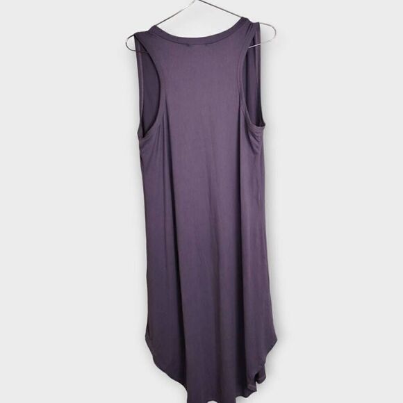 Entro Womens Dress Sz‎ Medium Midi Lavender Tshirt Sleeveless Coastal Beachy - Picture 2 of 10